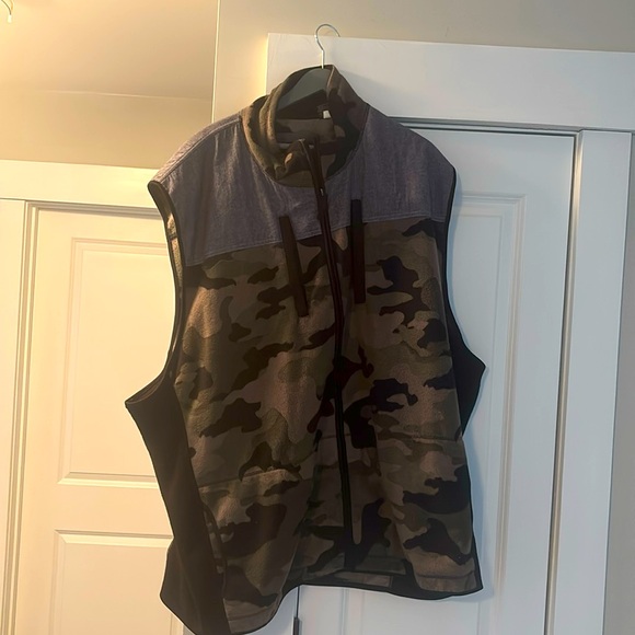 Vintage Quarter Zip Camouflage Denim Vest - Picture 4 of 7